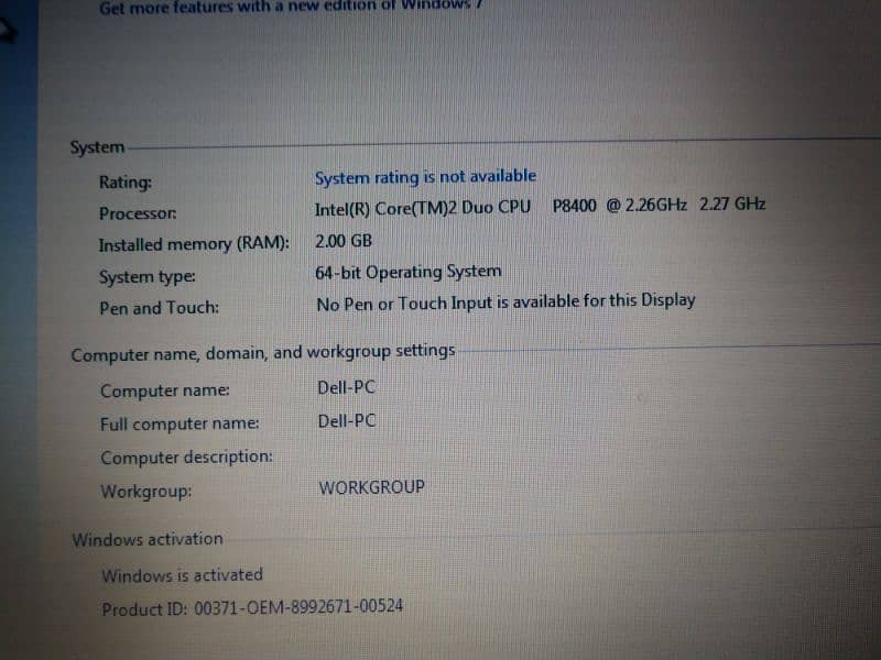Dell Core2Duo 2gb 80hdd 0
