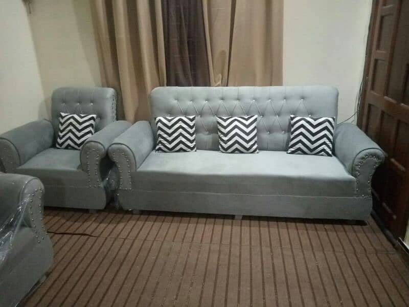 5 seater sofa / velvet sofa with cushion /sofa 5