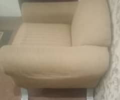 Single sofa with cover urgent sale