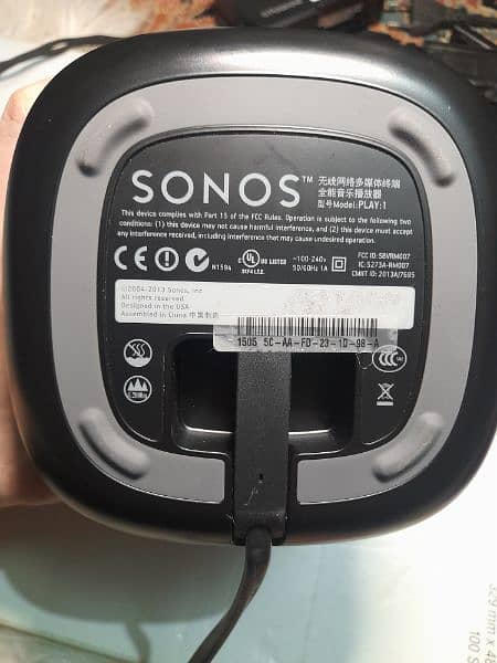 sonos play 1  speaker with  sonos bridge 3