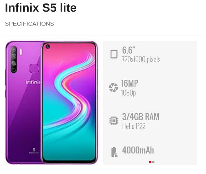 Infinix S5 Lite 4gb 64gb 1