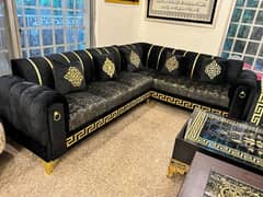 Elegant L shape sofa set 2 months used