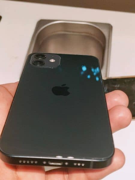 iphone12 dark blue color Non pta jv 91 battery health 3month simtime 5