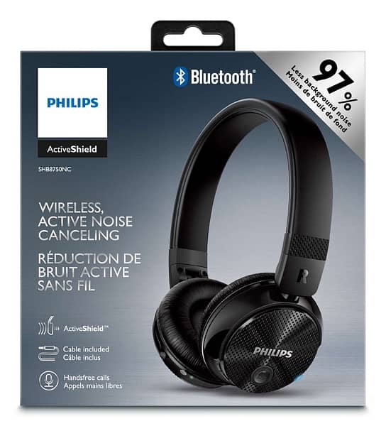 Philips wireless active noise cancellation SHB8750NC 5