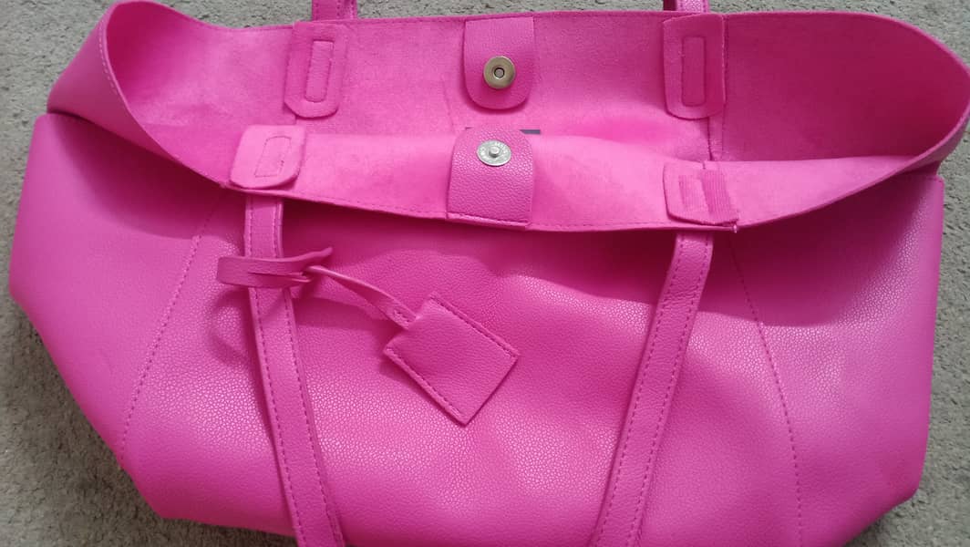Pink Leather Bag 1