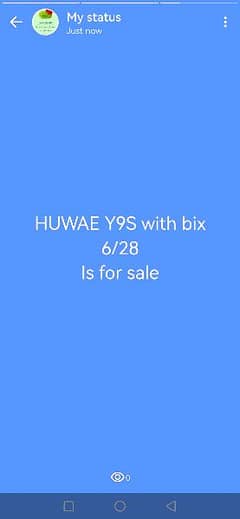Huwae y9s is for sale with box.