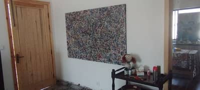 Jackson Pollock style abstract 4 feet x 6 feet
