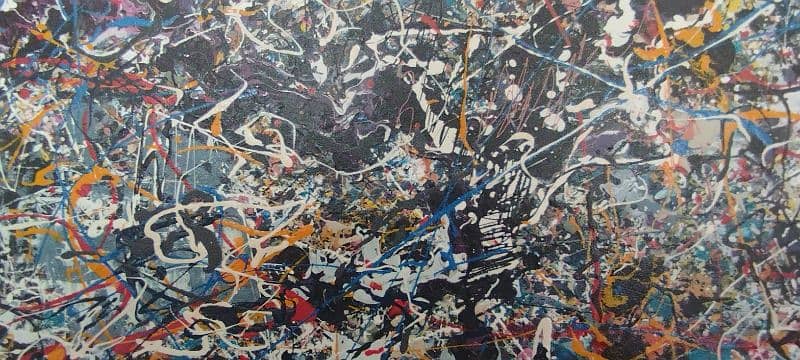 Jackson Pollock style abstract 4 feet x 6 feet 1