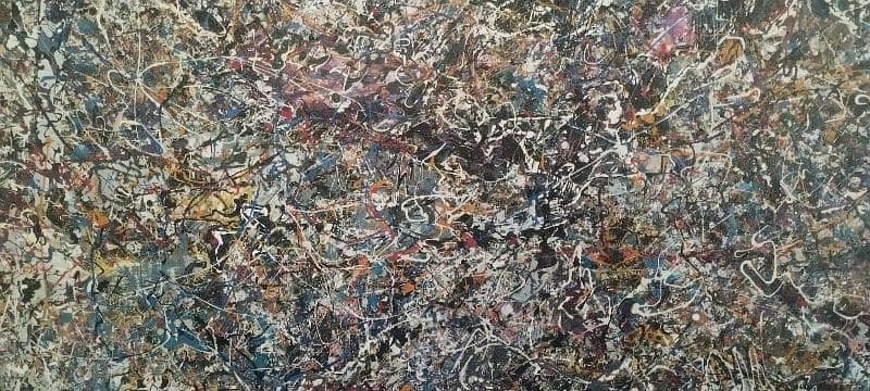 Jackson Pollock style abstract 4 feet x 6 feet 3