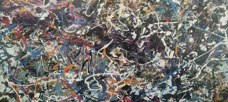 Jackson Pollock style abstract 4 feet x 6 feet 4