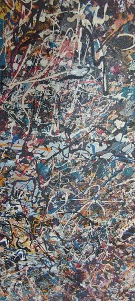 Jackson Pollock style abstract 4 feet x 6 feet 5