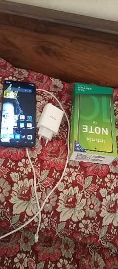 infinix note 10 pro box with charger