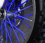72Pcs 24CM Dark Blue Motorcycle Dirt Bike Spoke Skins Covers Wrap 4