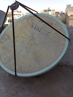 6 feet fiber dish with iron stand