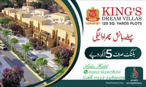 120 yard King Dream Plots & Villas, Surjani Town near 4K Chowrangi