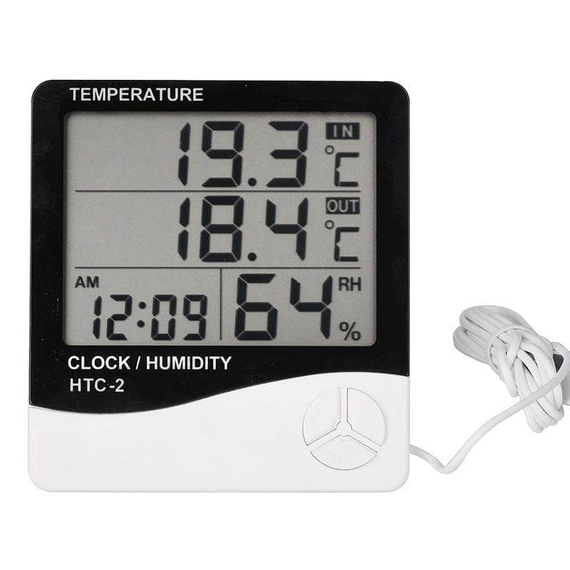 HTC-2 Room Indoor and Outdoor Digital Temperature Humidity Meter 0