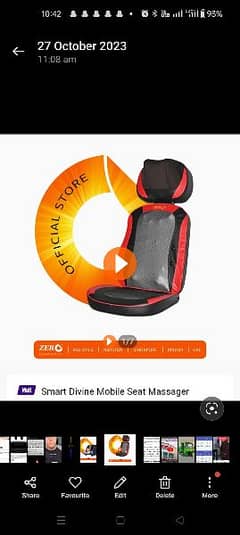 Zero Car OR Chair Seat Massager| Zero Foot Massager