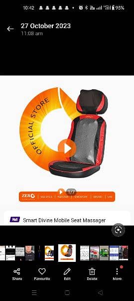 Zero Car OR Chair Seat Massager| Zero Foot Massager (33000 Each) 0
