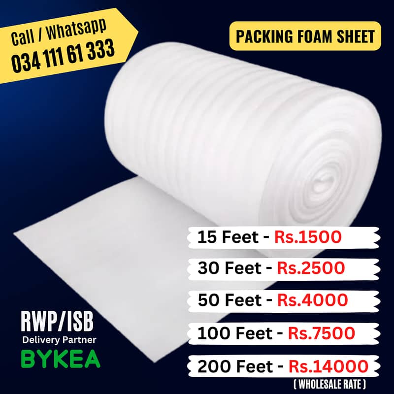 Foamic Sheet, Cushion Roll Foam, for Packing Decor Items 1