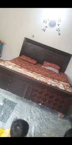 wooden bed king size urgent sale 03246626246