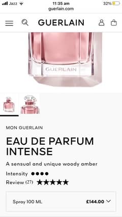 orignal Guerlain perfume uk imported