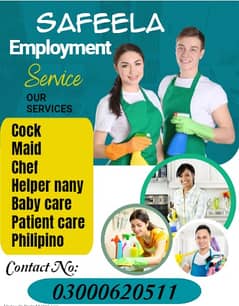 Maids / House Maids / Couple / Driver / Patient Care / Nanny / COOK.
