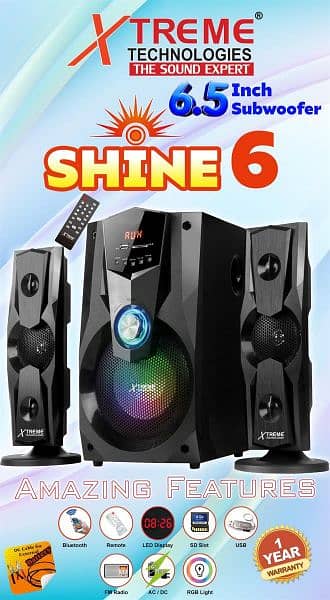 Extreme shine 6 speaker for sale 0