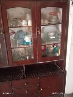 showcase in very good condition old wood