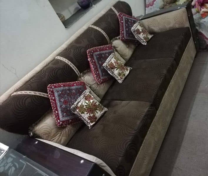 Six Seater Sofa Set and Dining Table with Chairs for sale 1