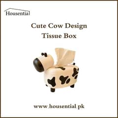 Cute Cow Design Tissue Box