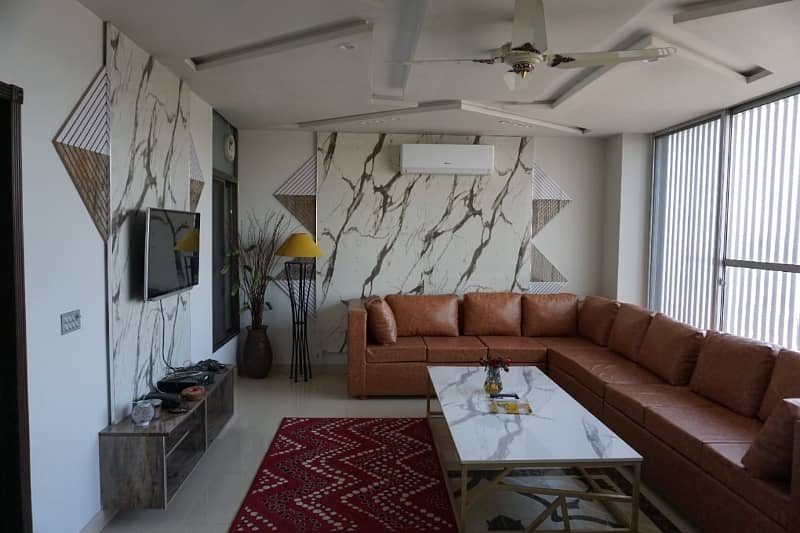 Flat Gulberg Fully Furnished 3 Beds For Rent Best For Foreigner And Executive Class 15