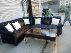 L shape sofa set