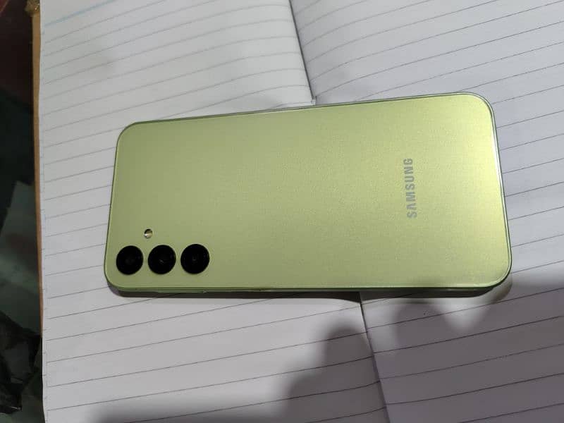 Samsung Galaxy a24 Light Green 8/128 8 months Warranty. 1
