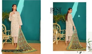 3 Piece Women's unstitched lawn with free home delivery