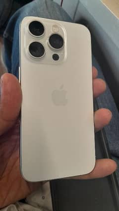 I phone 15 pro white box open only UK import factory unlock 128 gb