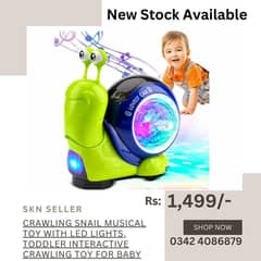 Crawling Snail Baby Musical Toy with LED Lights for kids 0
