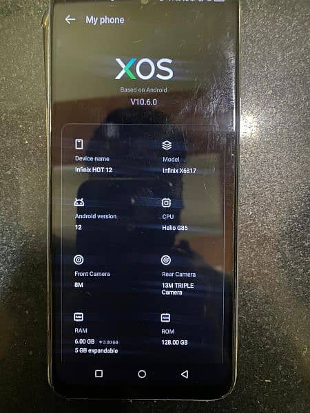 Infinix hot 12  specification 6/128 2