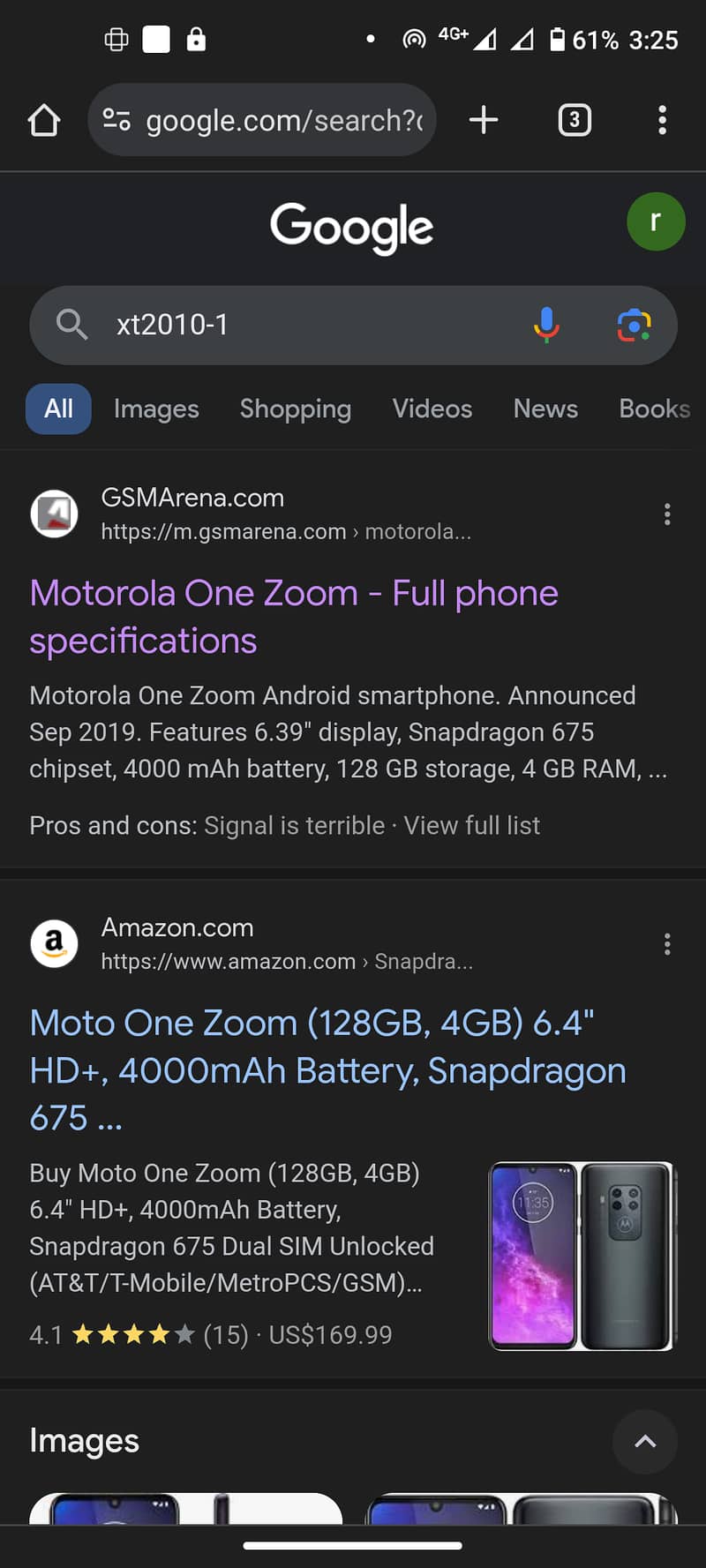Moto one zoom 7