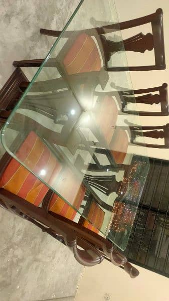 Glass Dining Table with 8 Chairs 5