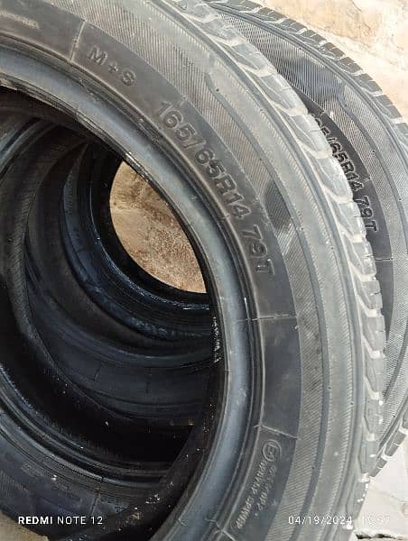 Car Tyres Good condition 10/8 Size 165/65R14 5