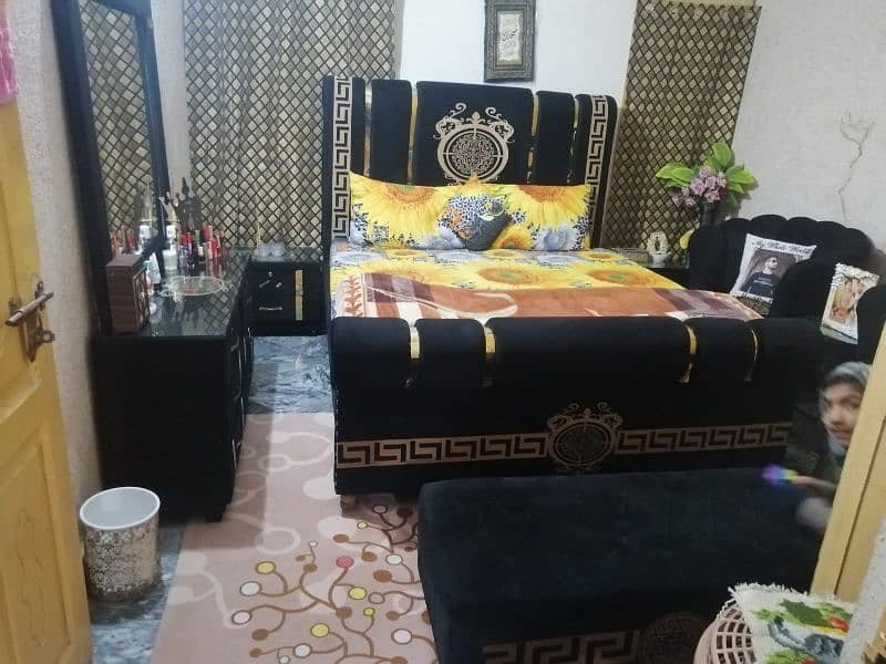 velvet new style. bed set. couch . rooms chairs. dressing for sale 7