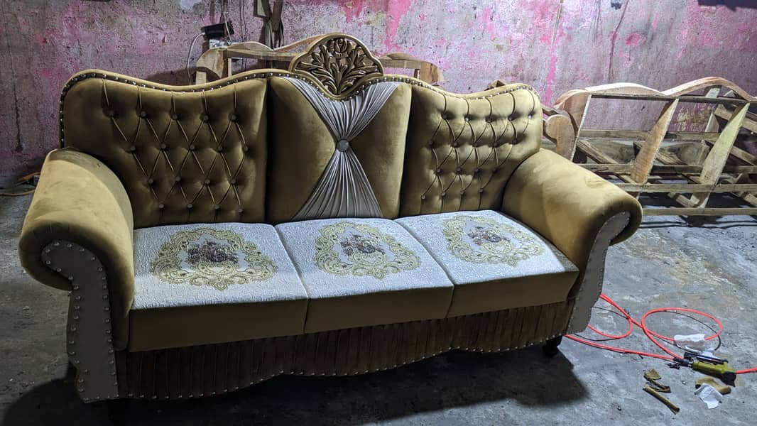 All kind of sofa sets repairing and new sets are available 8