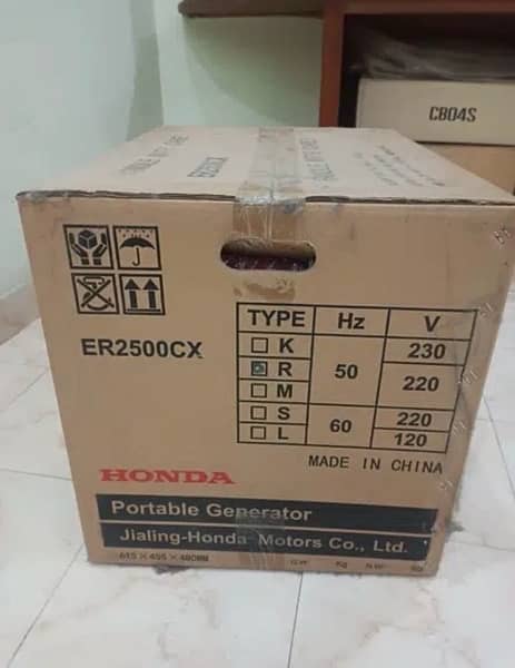 Brand New Honda Generator ER2500CX box not opened. In warranty 2