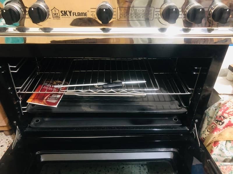 Sky Flame Cooking Range/Oven Model AG-VIII D Top Glass 7