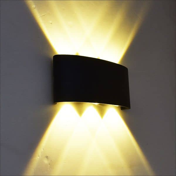 Modern Updown Outdoor Waterproof Wall Lamp, 6 LEDs 3