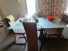 Six seater Dinning table with 6 chairs new condition 0