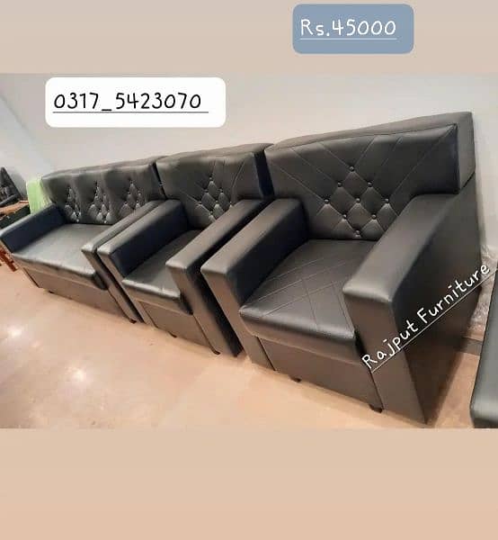 Five Seater sofa set | Home Office Sofa | Leather Sofa 9