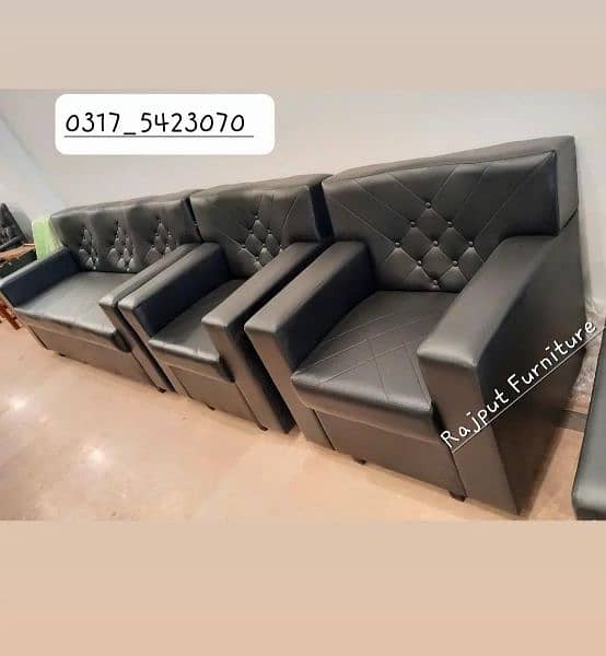 Five Seater sofa set | Home Office Sofa | Leather Sofa 16