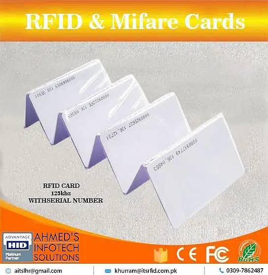 Employ cards, student card Printer, PVC, RFID Mifare Smart Chip 8