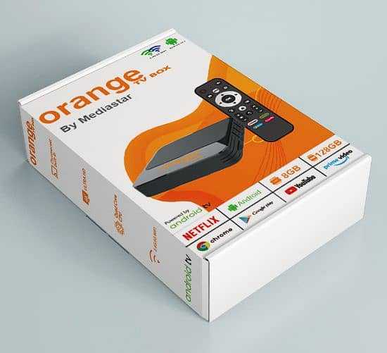 Orange box with MediaStar | 8GB-128GB 0